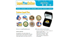 Desktop Screenshot of lapelpinsonline.com